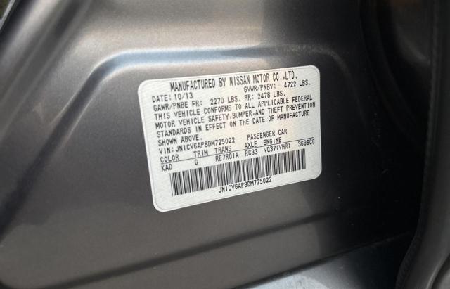 Photo 10 from auction – 2013 INFINITI G37 BASE with VIN JN1CV6AP8DM725022