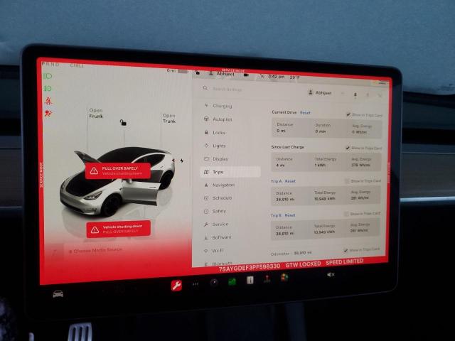 Photo 9 from auction – 2023 TESLA MODEL Y with VIN 7SAYGDEF3PF598330