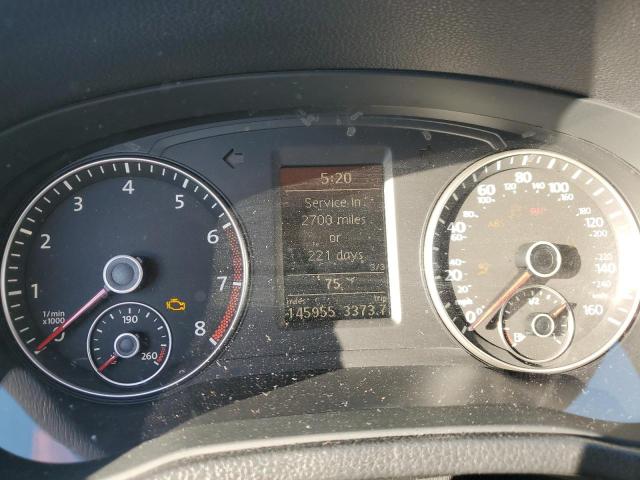 Photo 9 from auction – 2012 VOLKSWAGEN PASSAT SE with VIN 1VWBH7A39CC056294