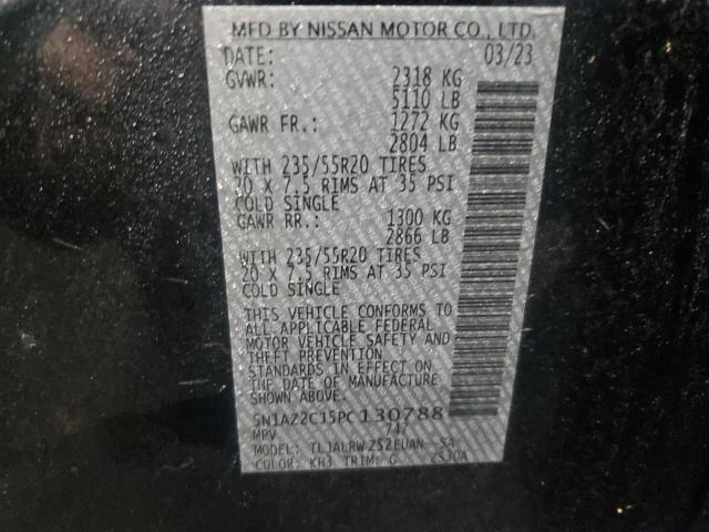 Photo 14 from auction – 2023 NISSAN MURANO SL with VIN 5N1AZ2CJ5PC130788
