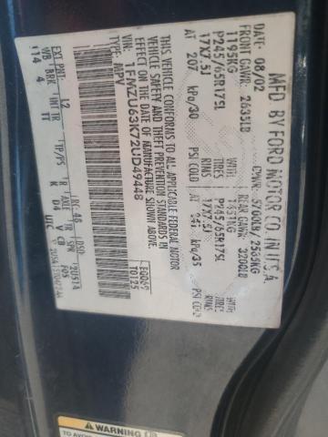 Photo 14 from auction – 2002 FORD EXPLORER X with VIN 1FMZU63K72UD49448