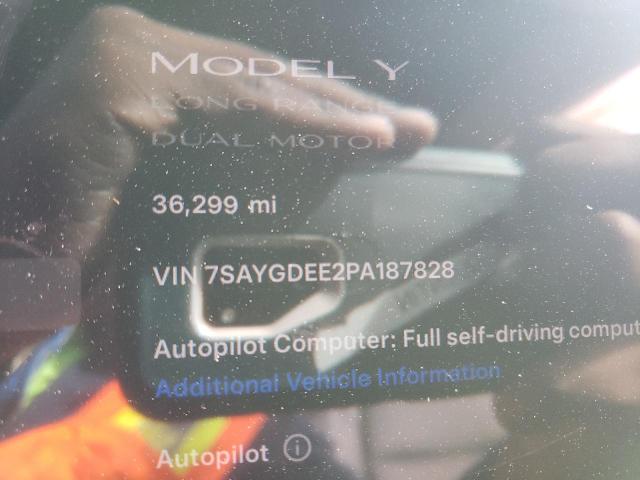 Photo 9 from auction – 2023 TESLA MODEL Y with VIN 7SAYGDEE2PA187828