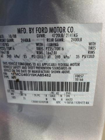 Photo 14 from auction – 2009 FORD ESCAPE HYB with VIN 1FMCU49319KA85482