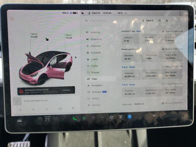 Photo 9 from auction – 2022 TESLA MODEL Y with VIN 7SAYGDEF6NF377267