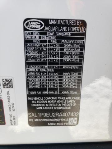 Photo 14 from auction – 2024 LAND ROVER RANGE ROVE with VIN SAL1P9EU2RA407432
