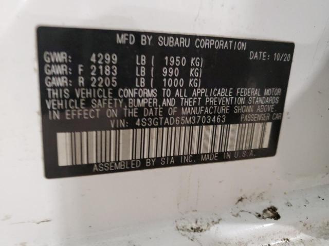 Photo 14 from auction – 2021 SUBARU IMPREZA PR with VIN 4S3GTAD65M3703463