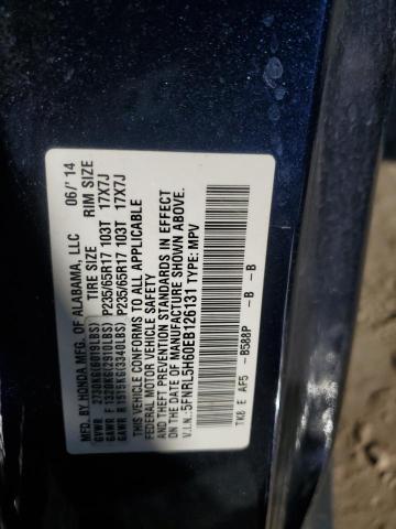 Photo 14 from auction – 2014 HONDA ODYSSEY EX with VIN 5FNRL5H60EB126131