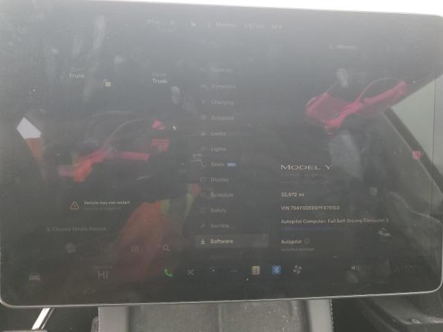 Photo 9 from auction – 2023 TESLA MODEL Y with VIN 7SAYGDEE0PF676103