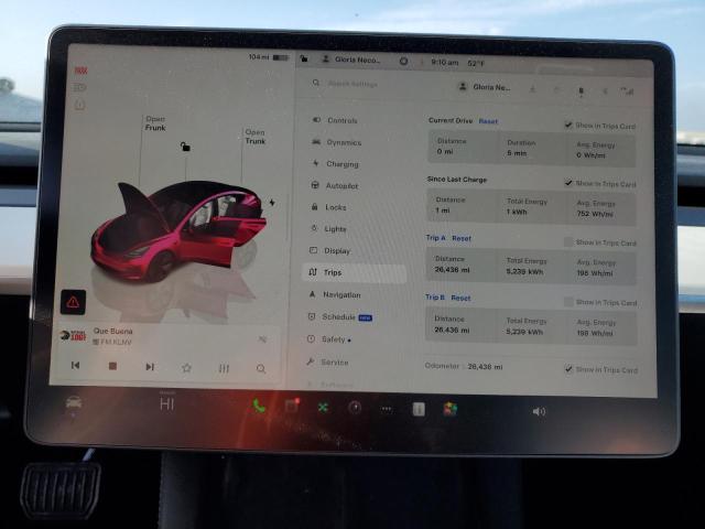 Photo 9 from auction – 2022 TESLA MODEL 3 with VIN 5YJ3E1EA9NF375447