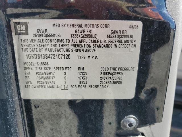 Photo 14 from auction – 2007 GMC ENVOY with VIN 1GKDS13S472107120
