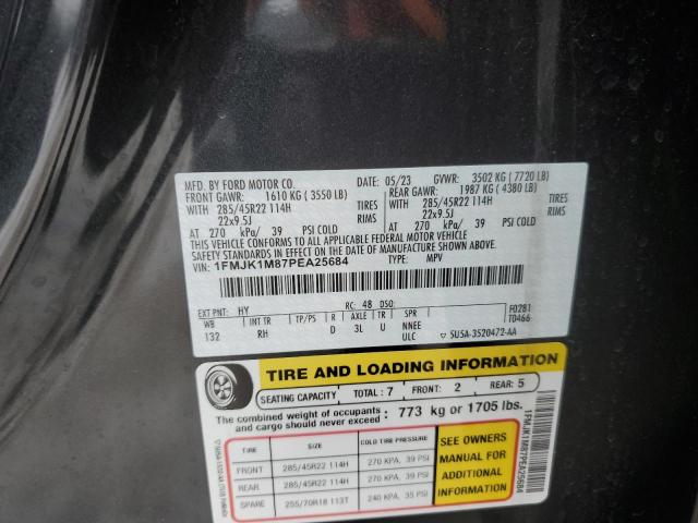 Photo 14 from auction – 2023 FORD EXPEDITION with VIN 1FMJK1M87PEA25684