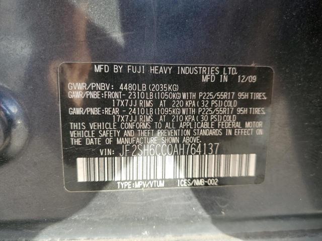 Photo 14 from auction – 2010 SUBARU FORESTER 2 with VIN JF2SH6CC0AH764137