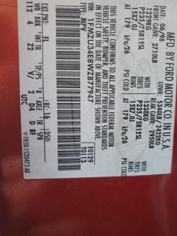 Photo 14 from auction – 1998 FORD EXPLORER with VIN 1FMZU34E8WZB77947