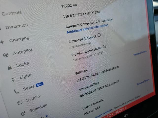 Photo 9 from auction – 2018 TESLA MODEL 3 with VIN 5YJ3E1EAXJF077970