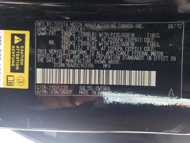 Photo 14 from auction – 2013 LEXUS RX 350 BAS with VIN 2T2BK1BA0DC163396