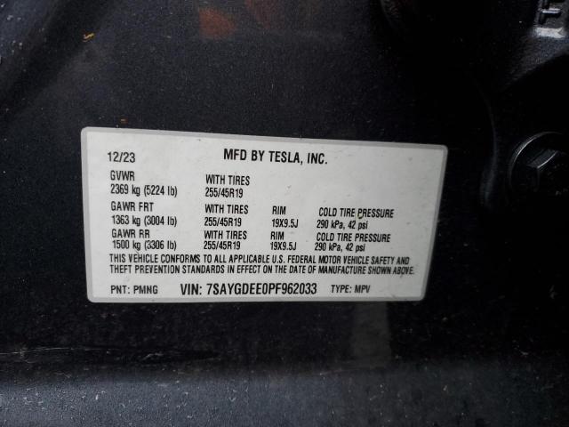 Photo 14 from auction – 2023 TESLA MODEL Y with VIN 7SAYGDEE0PF962033