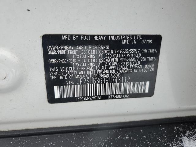 Photo 14 from auction – 2009 SUBARU FORESTER 2 with VIN JF2SH63639H743112