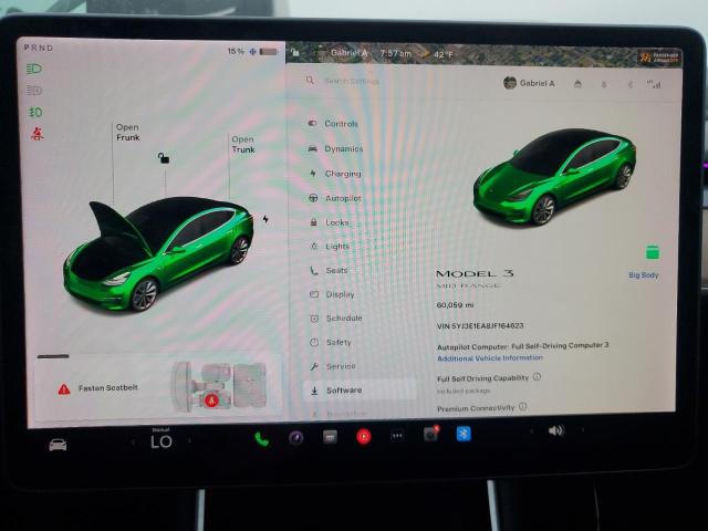 Photo 9 from auction – 2018 TESLA MODEL 3 with VIN 5YJ3E1EA8JF164623