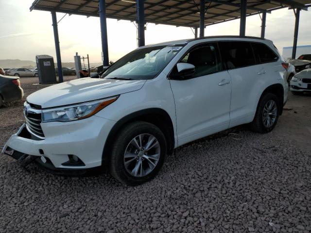 TOYOTA HIGHLANDER 2015 with VIN 5TDJKRFH3FS132336 - Photo from auction