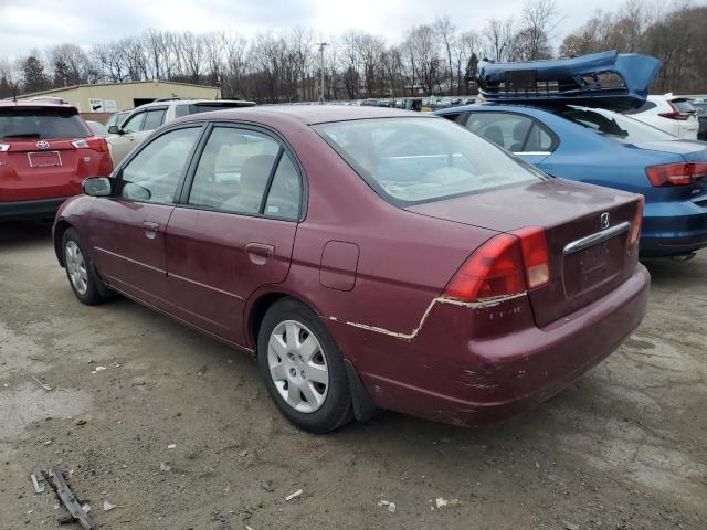 Photo 2 from auction – 2002 HONDA CIVIC EX with VIN 2HGES26732H580778