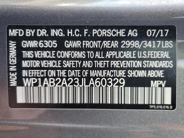 Photo 14 from auction – 2018 PORSCHE CAYENNE S with VIN WP1AB2A23JLA60329