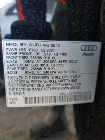 Photo 14 from auction – 2013 AUDI Q7 PREMIUM with VIN WA1LGAFE0DD015625
