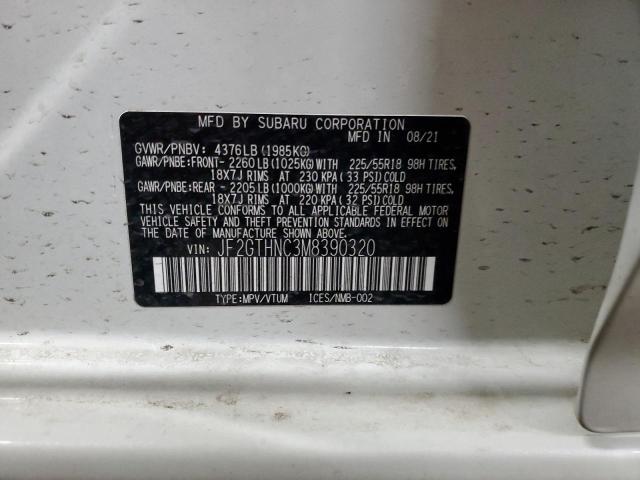 Photo 14 from auction – 2021 SUBARU CROSSTREK with VIN JF2GTHNC3M8390320