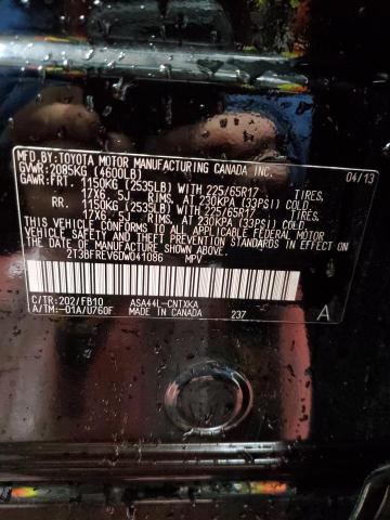 Photo 14 from auction – 2013 TOYOTA RAV4 LE with VIN 2T3BFREV6DW041086