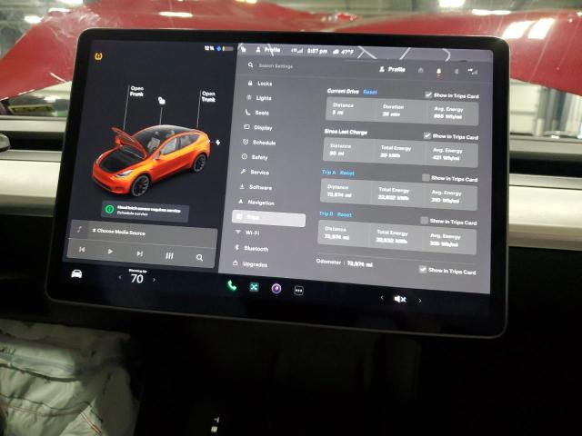 Photo 9 from auction – 2021 TESLA MODEL Y with VIN 5YJYGDEE8MF137091