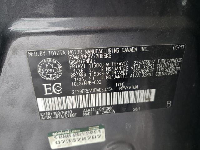Photo 14 from auction – 2013 TOYOTA RAV4 LE with VIN 2T3BFREV0DW050754