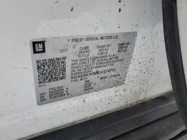 Photo 14 from auction – 2018 BUICK ENCLAVE PR with VIN 5GAERCKW8JJ174751