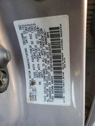 Photo 14 from auction – 2001 TOYOTA SEQUOIA SR with VIN 5TDBT44A21S016242