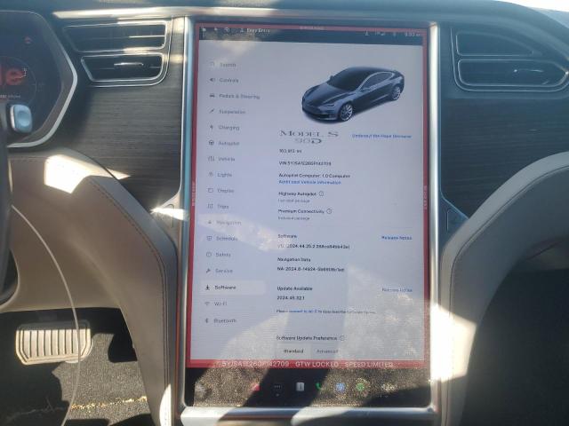 Photo 9 from auction – 2016 TESLA MODEL S with VIN 5YJSA1E26GF142709