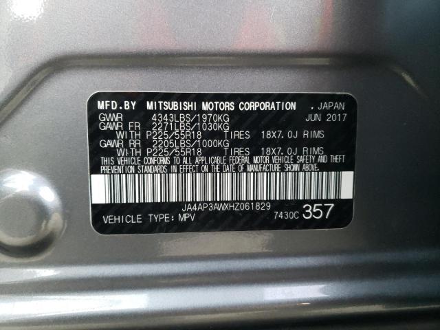 Photo 14 from auction – 2017 MITSUBISHI OUTLANDER with VIN JA4AP3AWXHZ061829