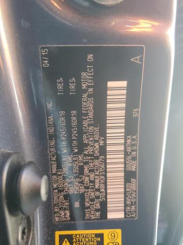 Photo 14 from auction – 2015 TOYOTA HIGHLANDER with VIN 5TDJKRFH3FS156779