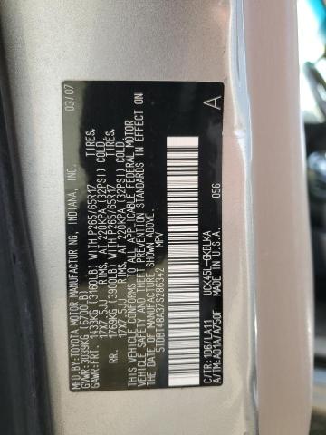 Photo 14 from auction – 2007 TOYOTA SEQUOIA LI with VIN 5TDBT48A37S286342