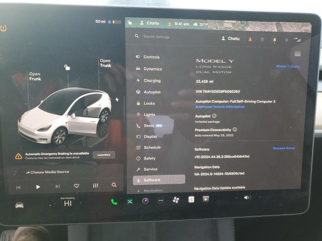 Foto 9 de la subasta – 2023 TESLA MODEL Y con VIN 7SAYGDEE9PA092263