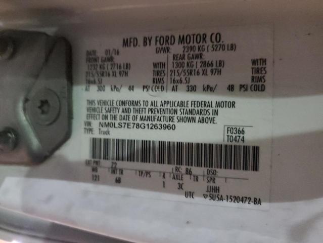 Photo 14 from auction – 2016 FORD TRANSIT CO with VIN NM0LS7E78G1263960