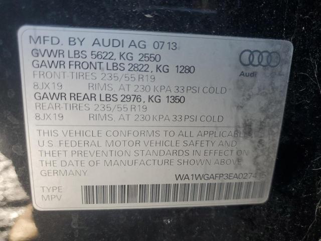 Photo 14 from auction – 2014 AUDI Q5 PRESTIG with VIN WA1WGAFP3EA027415