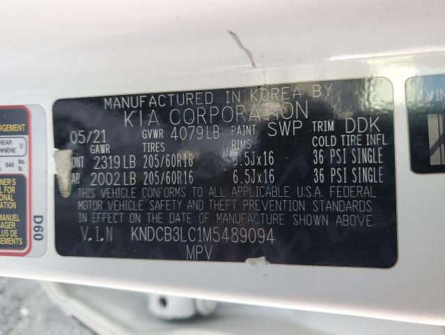 Photo 14 from auction – 2021 KIA NIRO LX with VIN KNDCB3LC1M5489094