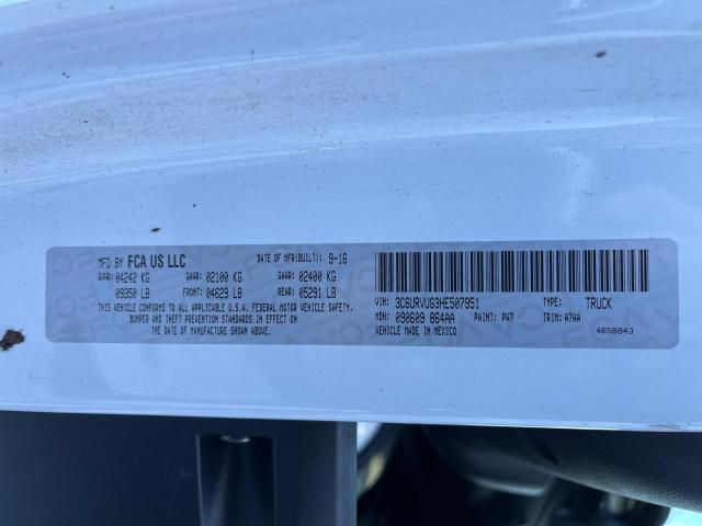 Photo 10 from auction – 2017 RAM PROMASTER with VIN 3C6URVUG3HE507951