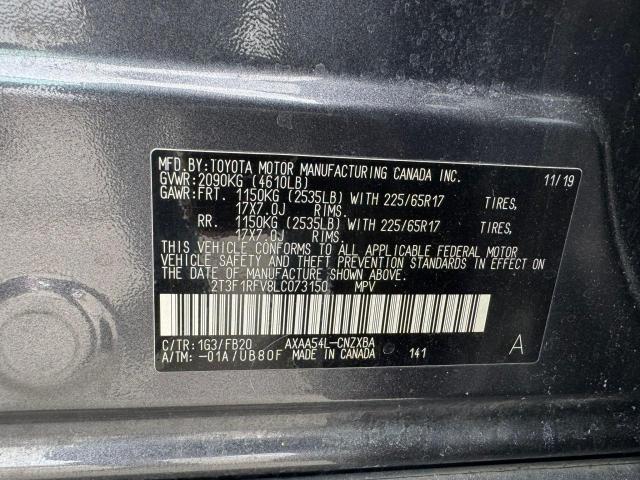 Photo 10 from auction – 2020 TOYOTA RAV4 LE with VIN 2T3F1RFV8LC073150