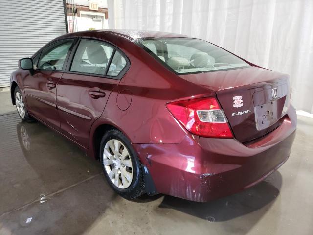 Photo 2 from auction – 2012 HONDA CIVIC LX with VIN 2HGFB2F50CH531557