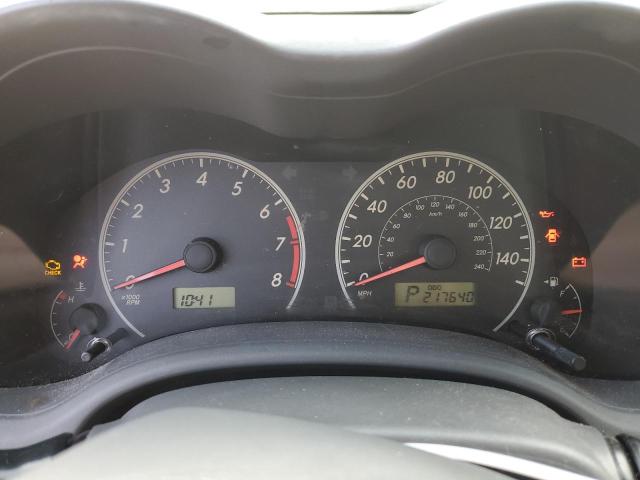 Photo 9 from auction – 2009 TOYOTA COROLLA BA with VIN JTDBL40EX99060962