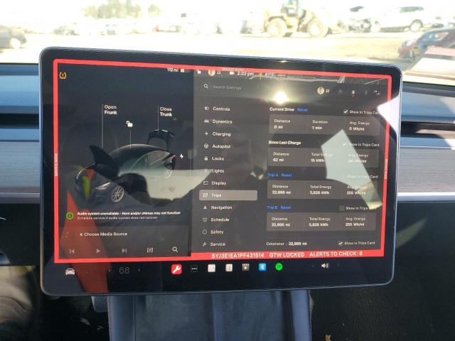 Photo 9 from auction – 2023 TESLA MODEL 3 with VIN 5YJ3E1EA1PF431514