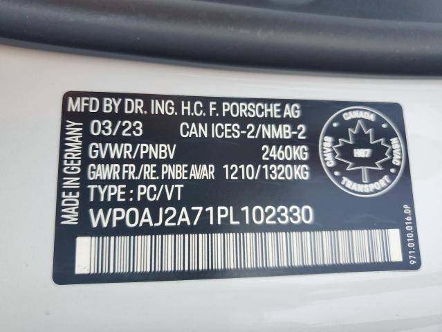 Photo 14 from auction – 2023 PORSCHE PANAMERA B with VIN WP0AJ2A71PL102330