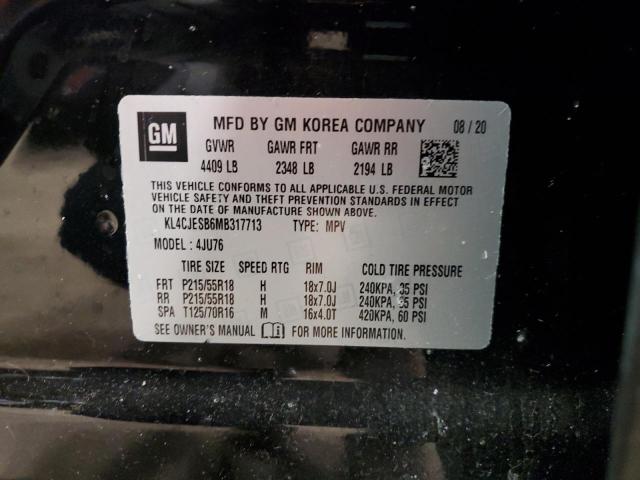 Photo 14 from auction – 2021 BUICK ENCORE PRE with VIN KL4CJESB6MB317713