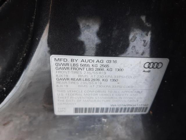 Photo 14 from auction – 2016 AUDI Q5 PREMIUM with VIN WA1D7AFP9GA117162