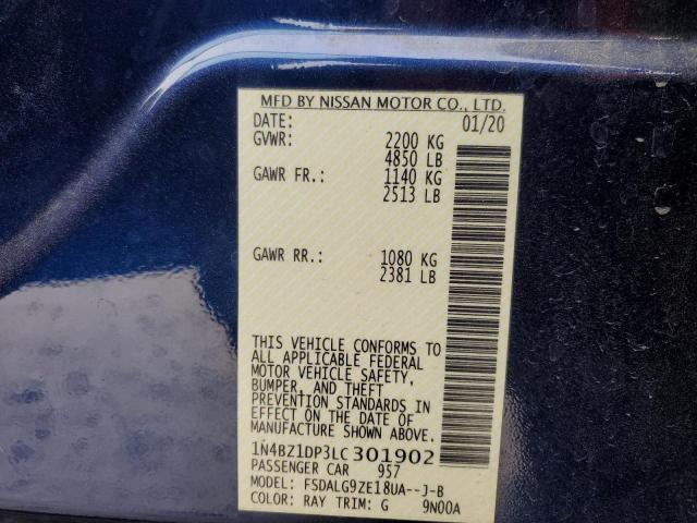 Photo 14 from auction – 2020 NISSAN LEAF SL PL with VIN 1N4BZ1DP3LC301902