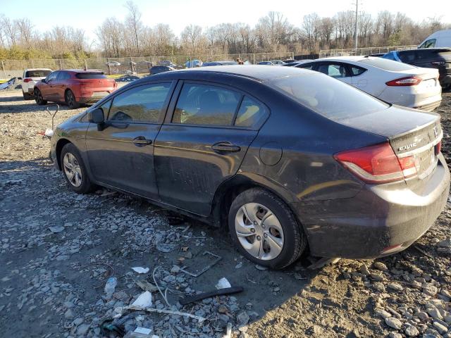 Photo 2 from auction – 2013 HONDA CIVIC LX with VIN 2HGFB2F55DH594915